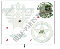 KIT STICKERS pour Mash SIDE FORCE 2022
