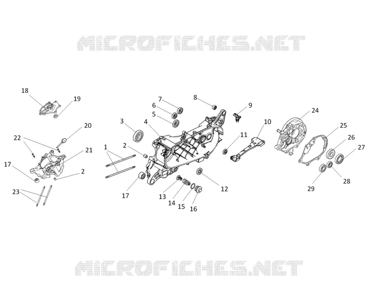 CARTER MOTEUR Mash SCOOTER 125 2024 BELENA 125  BELENA 125